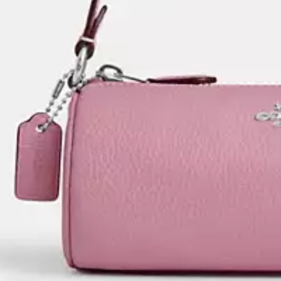 Coach Mini Barrel Bag Pink, w Complimentary Crossbody( Chain gift) NWT - Picture 7 of 8